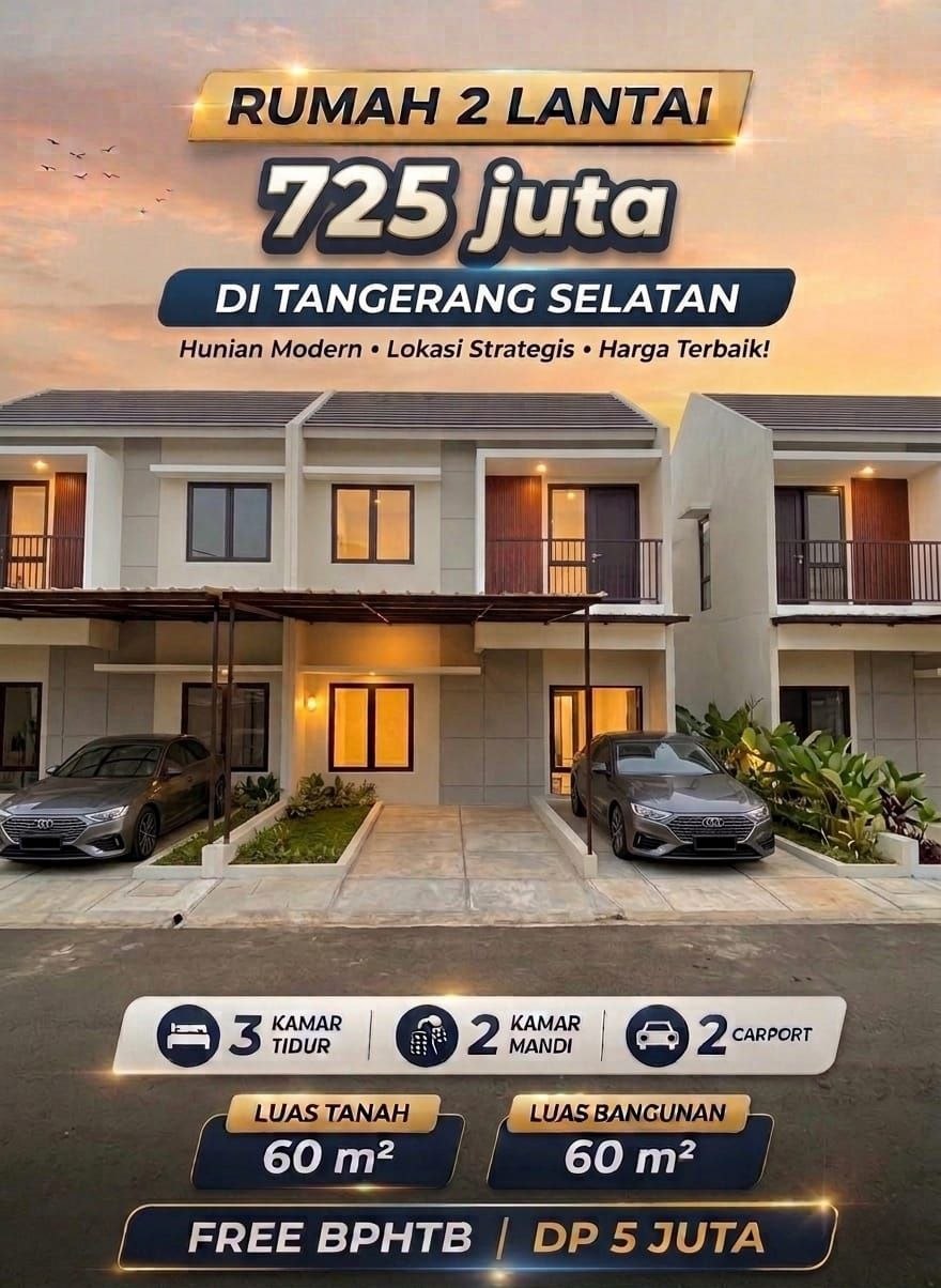 Rumah Modern Tempat Strategis di Tangerang Selatan
